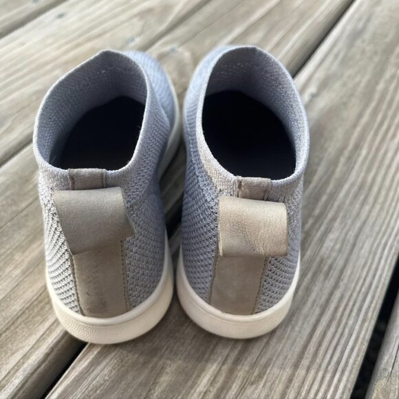 ** Eileen Fisher Gray Sneakers Platform slip on woven knit tenns shoes 5.5 - Picture 4 of 11